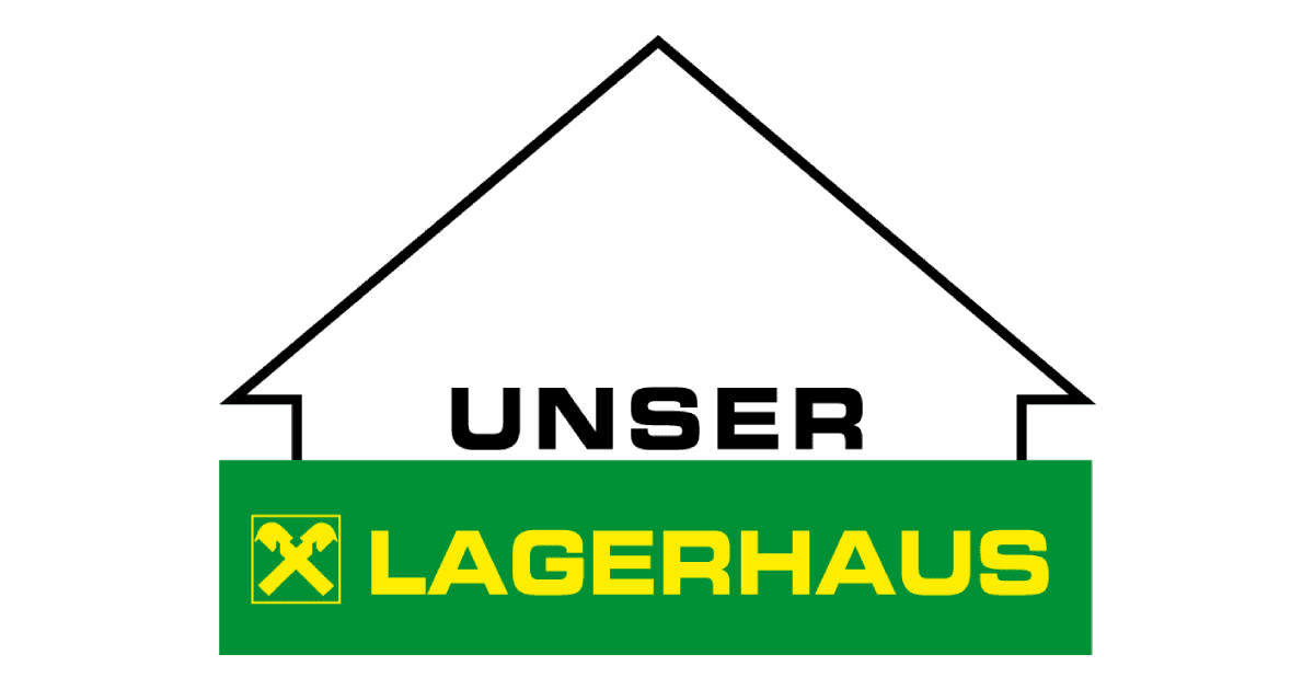 "UNSER LAGERHAUS"     WARENHANDELSGESELLSCHAFT m.b.H. Logo